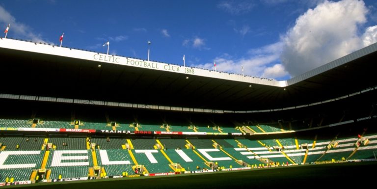 12 Sep 1998:  General view of the Celtic Park stadium during the Scottish Premeir League match betwe