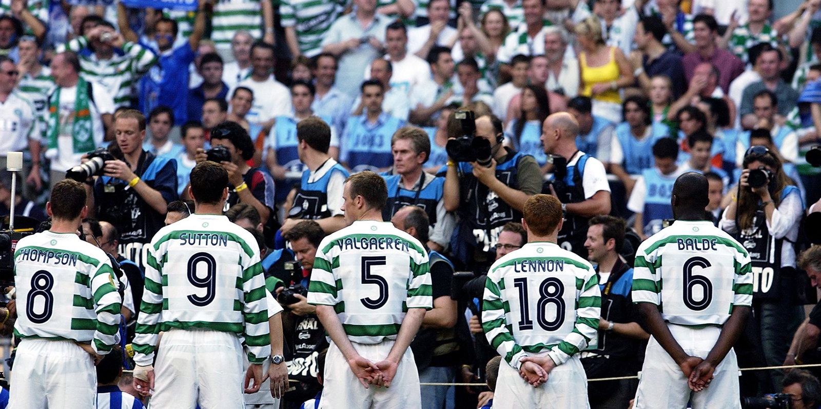 Celtic players line-up