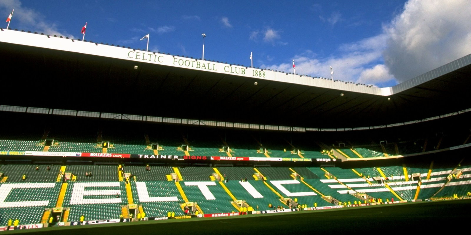 12 Sep 1998:  General view of the Celtic Park stadium during the Scottish Premeir League match betwe