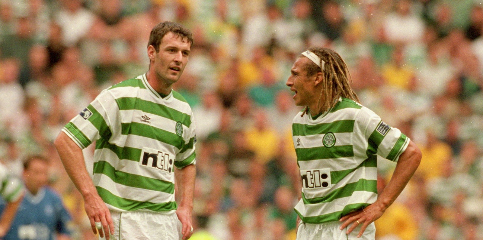 Chris Sutton and Henrik Larsson