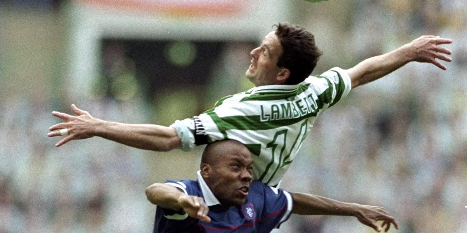 Rod Wallace of Rangers Paul Lambert of Celtic