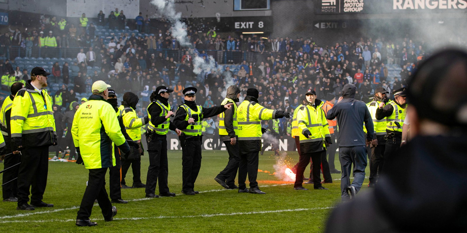 SFA response to flares being thrown at the Celtic fans: The Celtic fans should have allowed themselves to catch fire rather than provoking the Ibrox fans by throwing the flares back…