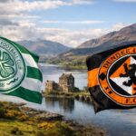 Celtic and a Dundee United badge