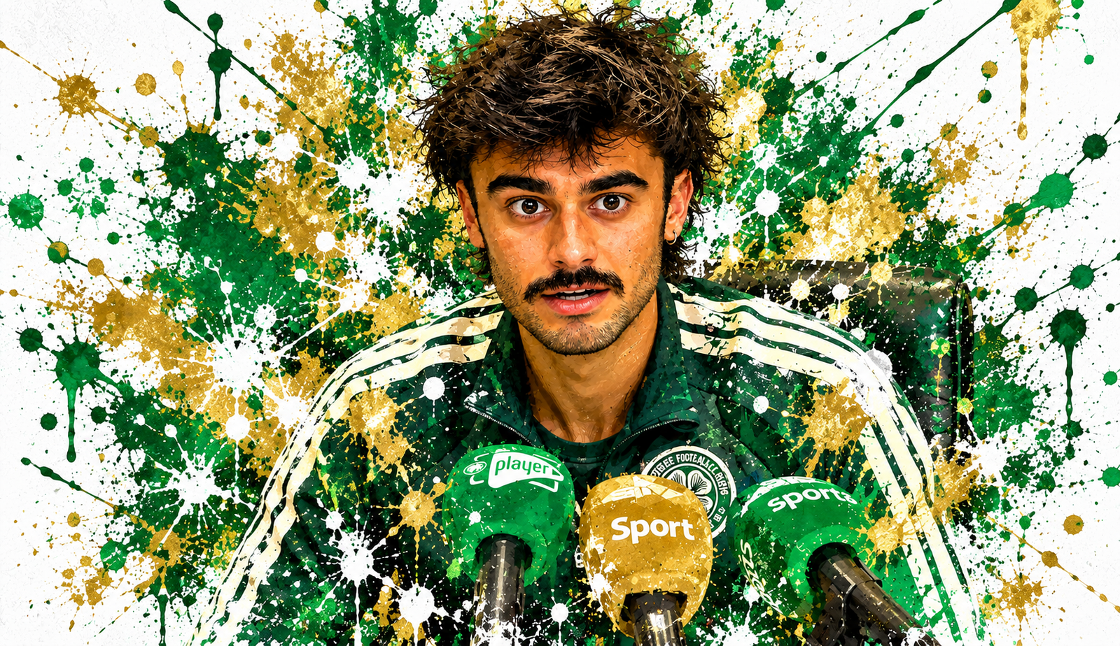 Celtic Green Gold Press Conference Splash Art