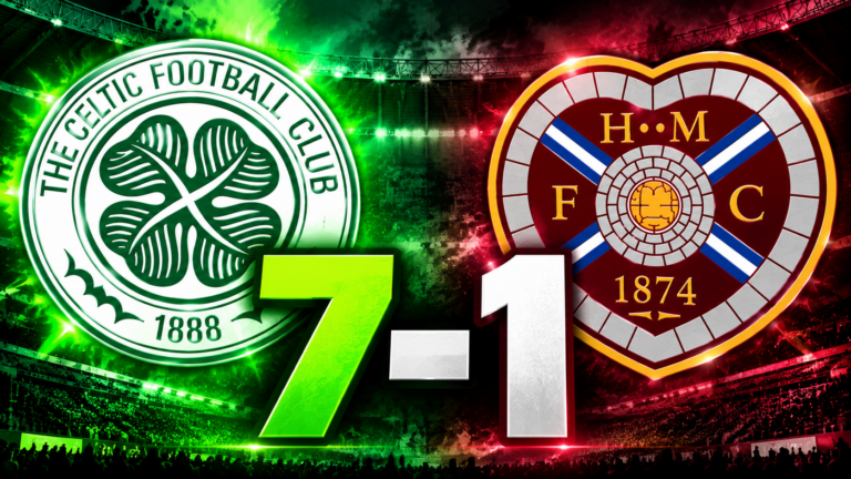 Celtic Triumph Over Hearts 7-1