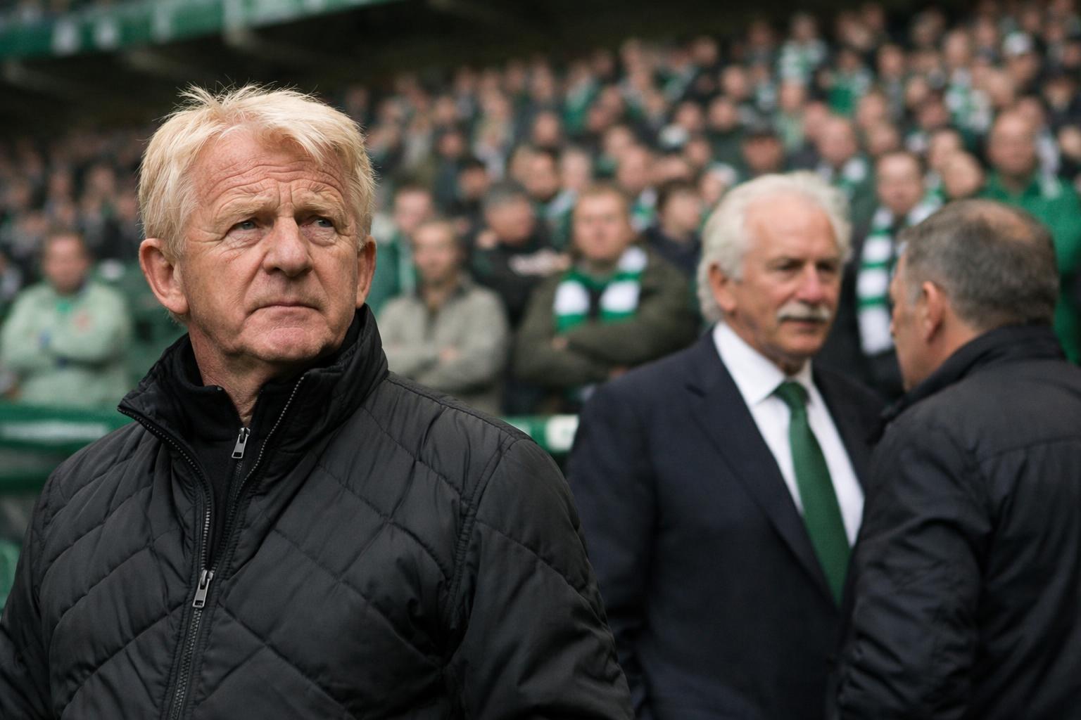 Gordon Strachan has been wheeled out to bolster support for Dermot Desmond for the second time in a week