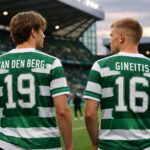 Joel Van Den Berg and Gvidas Gineitis turned around with Celtic tops