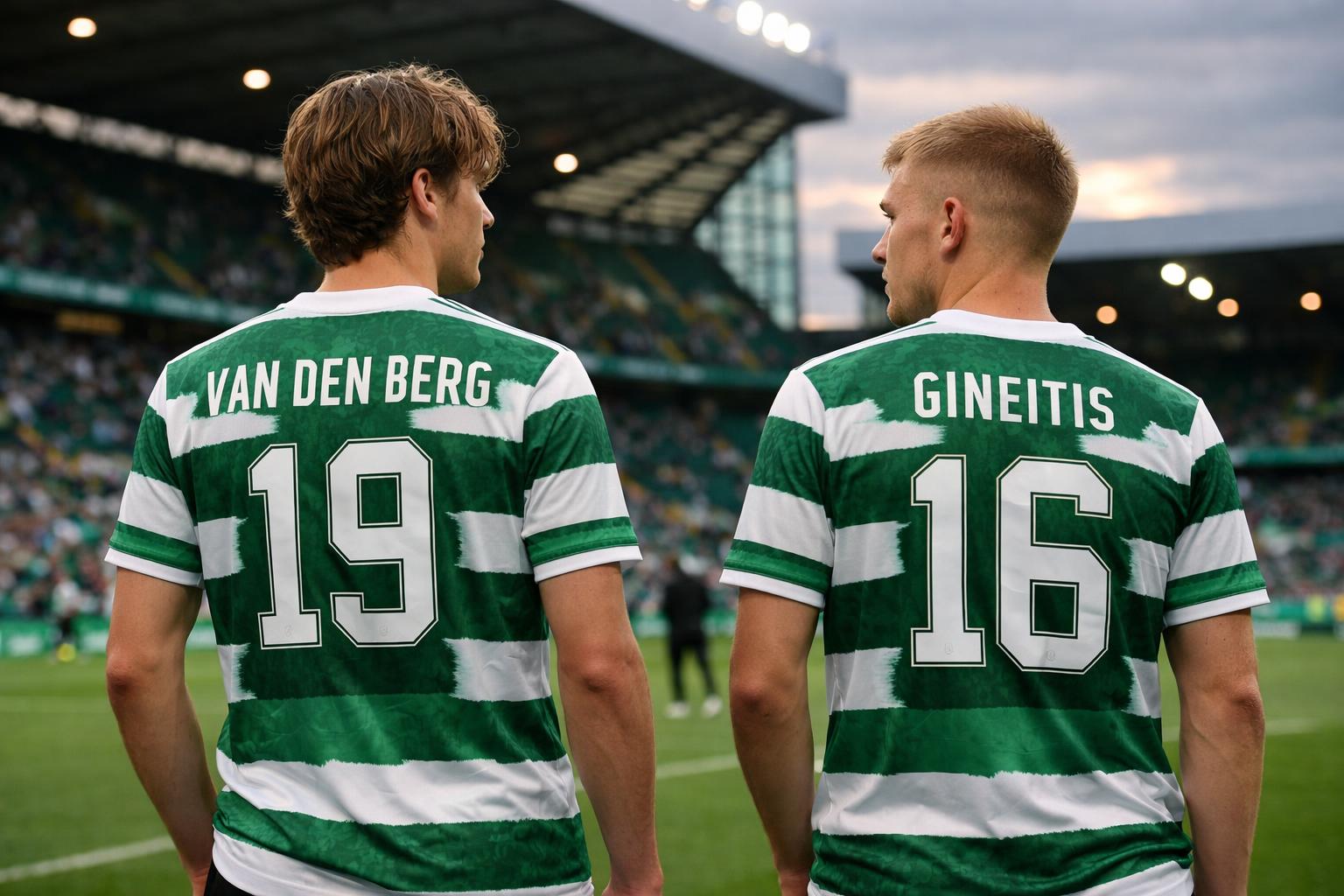 Joel Van Den Berg and Gvidas Gineitis turned around with Celtic tops