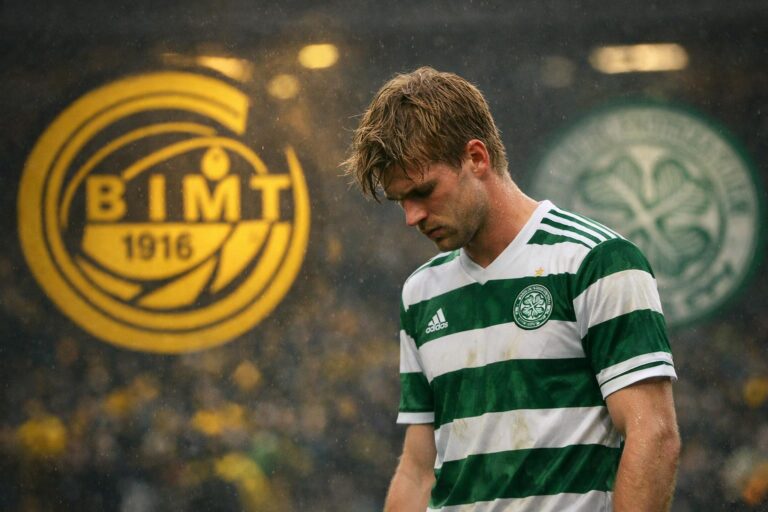 Kasper Høgh and Bodo Glimt logo and Celtic