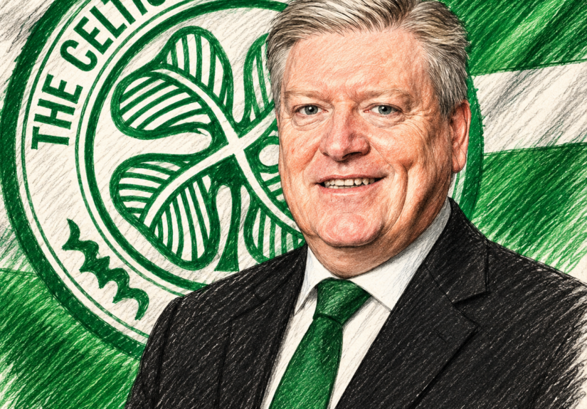 Pencil Portrait with Celtic Crest