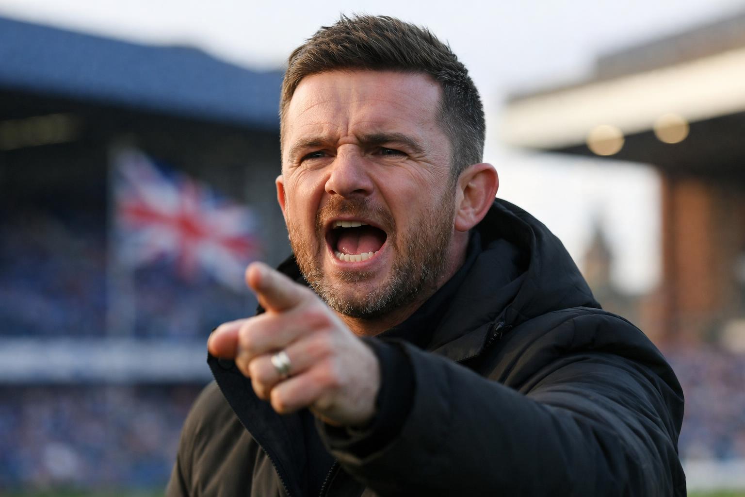 A ranting Barry Ferguson