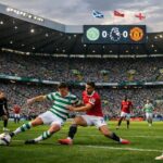 Imaginary image of Celtic playing in the EPL at Celtic Park against Man Utd