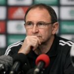 Martin O'Neill at a press conference